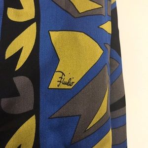 Blue, Lime, & Black Emilio Pucci Scarf/ Wrap